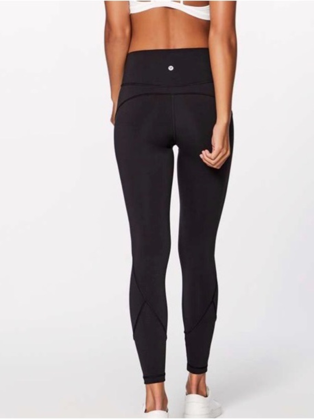 Lululemon Womens In Movement 7/8 Tight *Everlux 25" Black 7/8 Legging Size 8